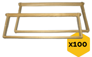 100 x Timber Frame - Langstroth Full Depth Bundle (Unassembled)